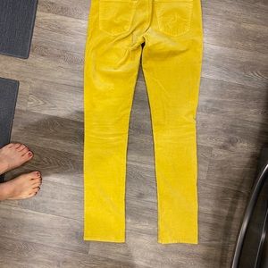 Size 26 R Anthropologie Yellow AG Stevie Cord